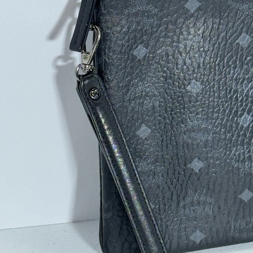 MCM Black Wristlet Clutch